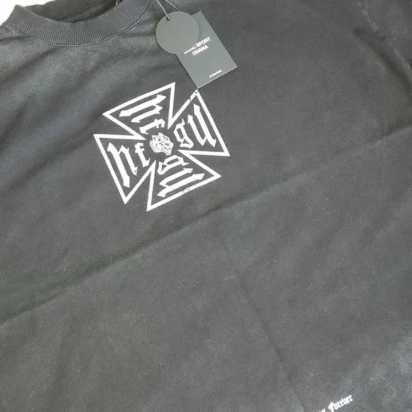 Darc Sport Black Graphic Tee with White Design - Picture 2 of 2